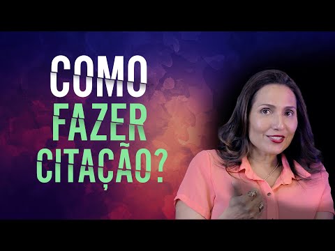 Como Citar? Como identificar o Autor? Como fazer uma Citação? Exemplo prático!