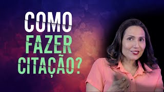 Como Citar? Como identificar o Autor? Como fazer uma Citação? Exemplo prático!