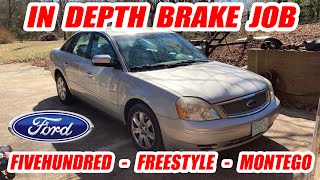 Brakes and Rotors in Depth Full Brake Job Ford Fivehundred / Ford Freestyle / Mercury Montego