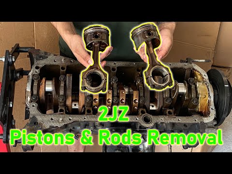 2JZ - Pistons & Rods Removal