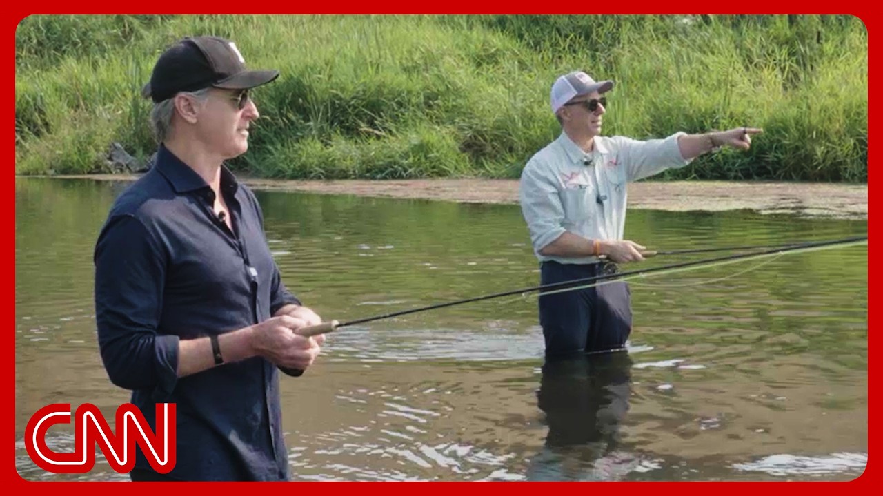 Jake Tapper goes fly fishing with Gavin Newsom