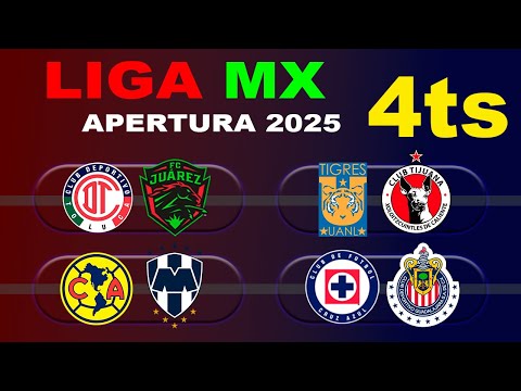 DATES, TIMES AND CHANNELS FOR THE QUARTER-FINALS OF THE LIGA MX APERTURA 2025 (FIRST AND SECOND LEG)