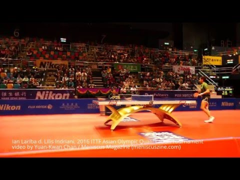 Ian Lariba qualifies for the 2016 Olympics - ITTF Asian Table Tennis Qualification Tournament