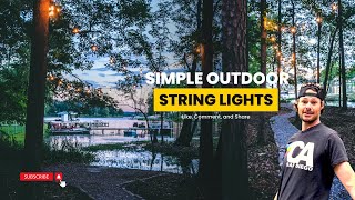How to Install String Lights in the Trees
