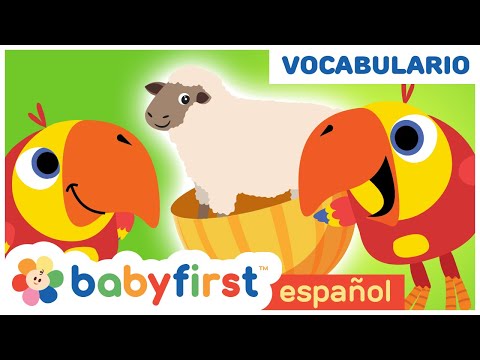 Nuevas Palabras | Vocabulario para Niños | Sonidos de Animales con Larry el Loro | BabyFirst Español