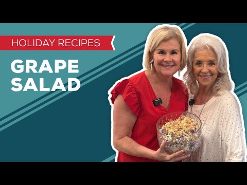 Holiday Cooking & Baking Recipes: Grape Salad Recipe | Easy Christmas Dinner Side Dish Ideas