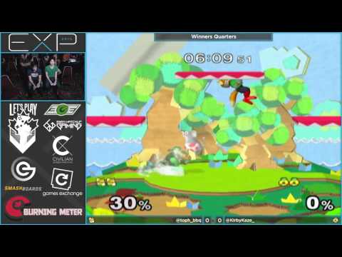 EXP 2015 - Kirbykaze (Sheik) vs MIOM | Toph (Fox) - Melee Singles Winners Quarters