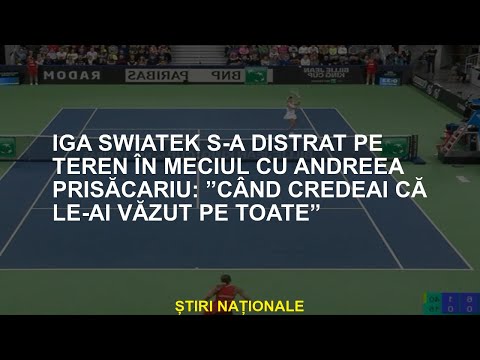 Iga Swiatek se distrează vs Andreea Prisăcariu: 'Când credeai că le-ai văzut pe toate'