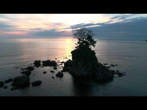 富山県高岡市　雨晴海岸（ドローン空撮）｜Amaharashi Coast, Takaoka, Toyama, Japan