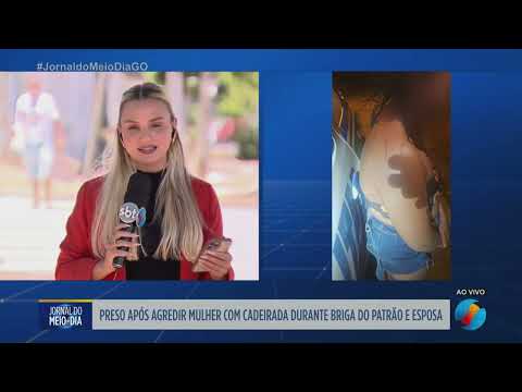 Homem é preso em Caldas Novas após agredir mulher com cadeirada