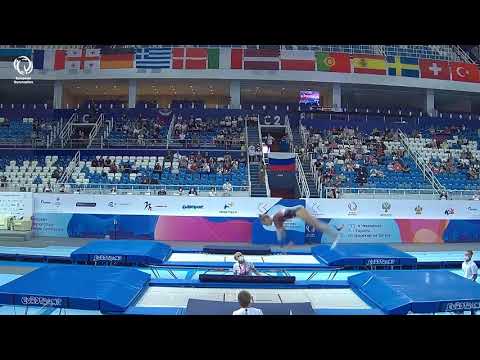 Anzhela BLADTCEVA (RUS) -2021 junior European Champion, Trampoline