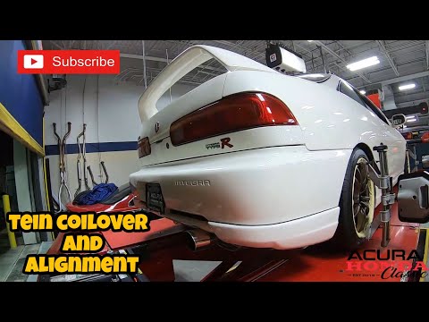 Acura Honda Classic Integra Type-R Build Project - Tein Coilover Adjusted and Performing Alignment