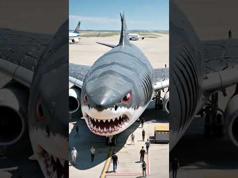 Amazing Shark Plane Concept #aeroplane #airplane #plane #uniqueairplane #aviation #travel