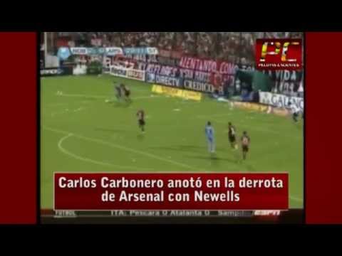 Vea el gol de Carlos Carbonero en Newells 2 - Arsenal 1 en el fútbol argentino