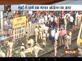 Maratha Reservation Protests: Maratha Kranti Morcha workers block local train in Thane