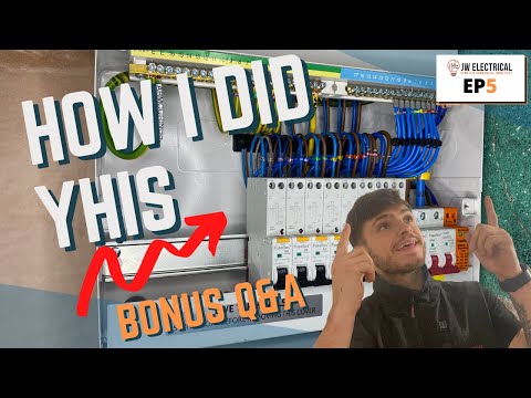 HOW I INSTALL A CONSUMER UNIT NEATLY!! (BONUS Q&A)