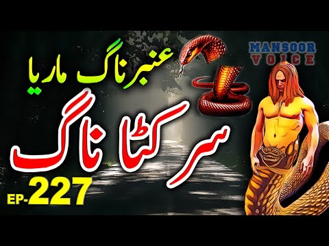 Amber Maria Naag: Sar Kata Naag Ep-227 | Urdu Adventure Story || Mansoor Voice