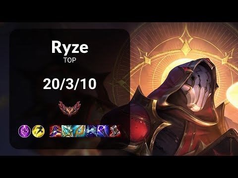 Ryze vs Riven TOP - KR GRANDMASTER Patch 14.22