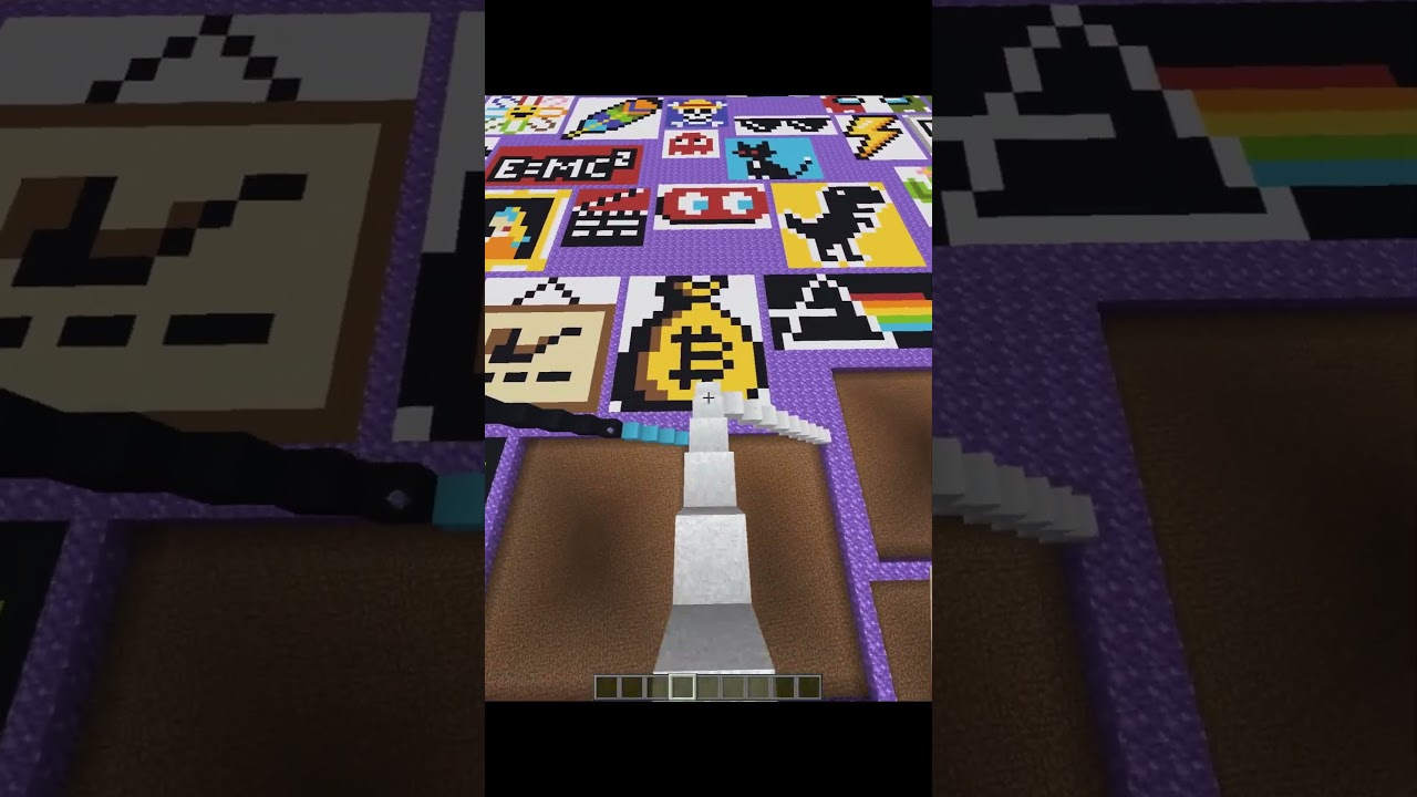 Satisfying Pixel Art In Minecraft! Cactus #shorts #gaming #minecraft