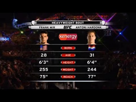 Frank Mir vs Antoni Hardonk full fight