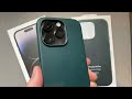 Чохол-накладка Apple MagSafe Leather Case для iPhone 14 Pro Max Forest Green (MPPN3) 6