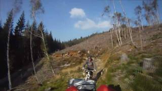 preview picture of video 'Coed Y Brenin - Unkle Fester rear view. Dept 26. GoPro HD'