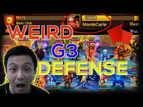 MonteCarlo Weird Meta Defense G3 Siege Battle - isengdudegame Summoners War