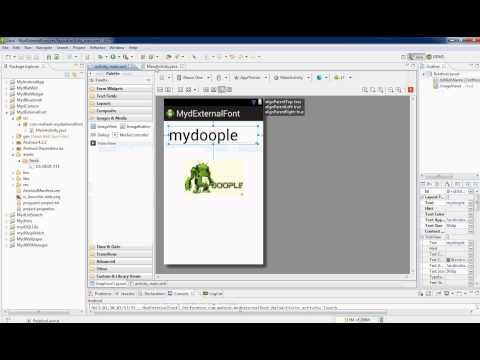 Android External Font Example