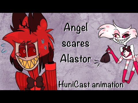 Angel scares Alastor - Hunicast animation - Hazbin Hotel (13+)