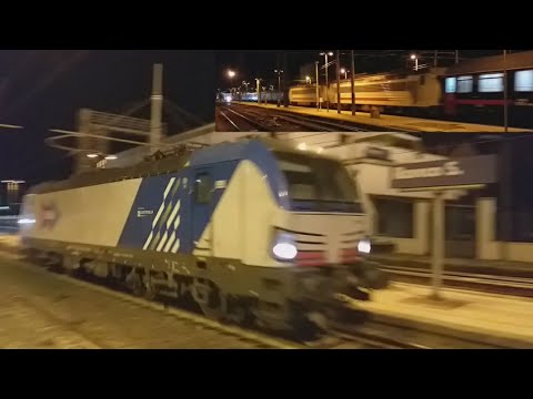 30 minuti di orologio by night nella stazione di Ronco Scrivia con stupendo lis e191 103 LCT IR