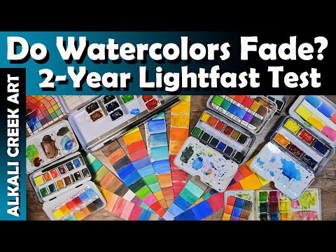 Do Watercolors Fade in Sunlight?  2 YEARS Lightfast Testing of 7 Brands