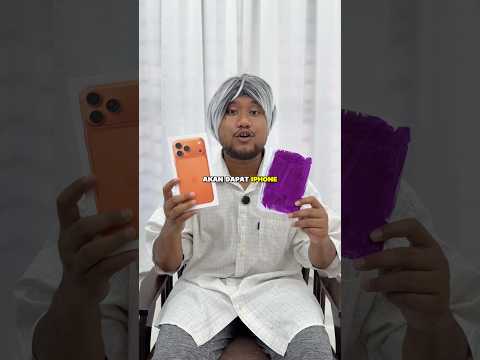 LUKIS WARNA UNGU, MENANG IPHONE😱