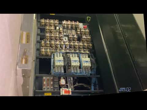 OTIS RELAY Controlled Hydraulic lift motor room in action