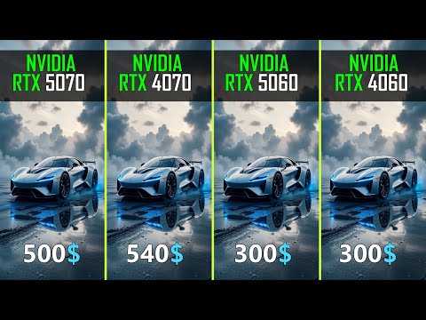 RTX 5060 vs RTX 5070 vs RTX 4060 vs RTX 4070 | 20 games Tested | at 1080P 1440P 4K