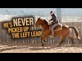 FASTEST Way To Get The CORRECT LEAD On A Difficult Horse