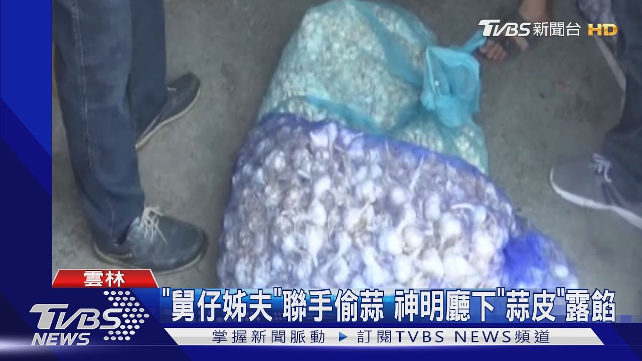 「舅仔姊夫」聯手偷蒜 神明廳下「蒜皮」露餡