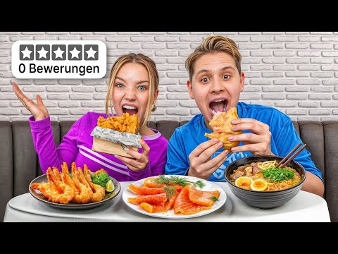 We order from 0⭐️ restaurants with @JuliaBeautx (EVERYTHING FRIED!)