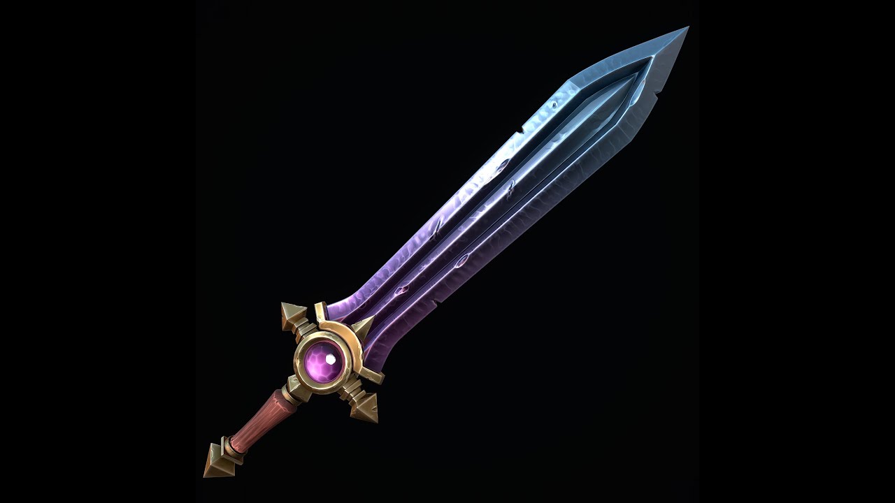Stylized Hero Sword 3D Model