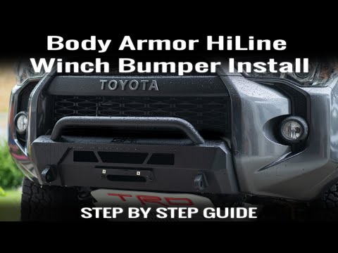 5th Gen 4Runner - Body Armor HiLine Winch Bumper Install