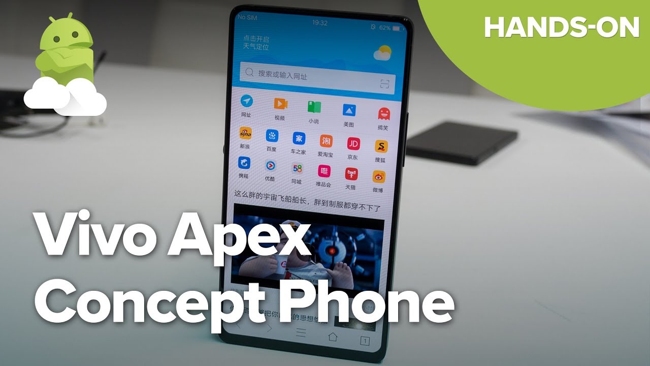 Vivo Apex Concept Phone Hands-on from MWC 2018 - YouTube