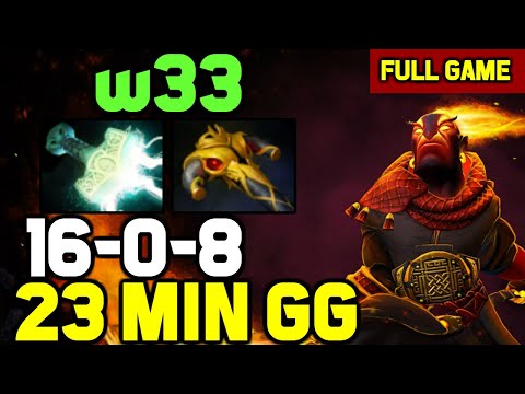 w33 MID Ember spirit NO DEATH Nonstop Ganks and Kills