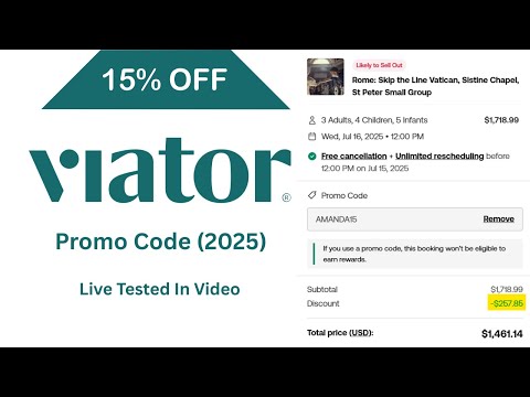 Watch Viator Coupon Code Guide