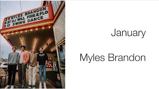 Myles Brandon - January lyrics