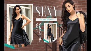 Download lagu Sexy Sleepwear for Women Satin Lingerie| Chemise Slip Nightgown Dress| satin nightgown for women| mp3 Download lagu Sexy Sleepwear for Women Satin Lingerie| Chemise Slip Nightgown Dress| satin nightgown for women| mp3
