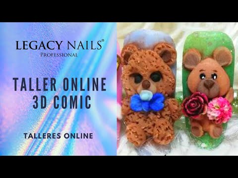 TALLER ONLINE 3D COMIC  │ TALLER DE UÑAS │ LEGACY NAILS