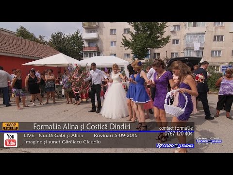 Formatia Alina si Costica Dindiri Colaj HORA Obiceiuri LIVE Nunta Gabi si Alina 5-09-2015