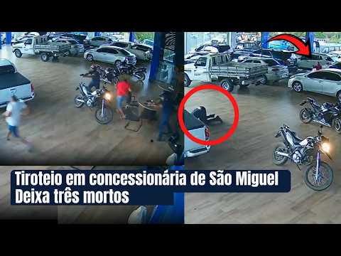 Ataque a tiros em concessionária termina com três mortos Policial à paisana reage durante ataque.