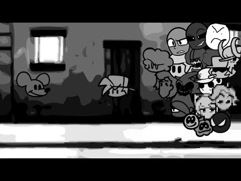 FNF - Happy but Every Turn a Different Character Sings It (Sunday Night)