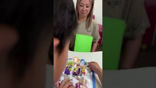 親子でお菓子交換したらクセが強すぎるお菓子帳だったw #お菓子帳 #シール帳