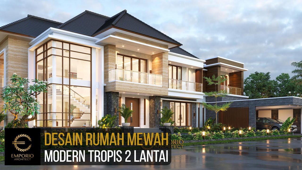 Video 3D Desain Rumah Modern 2 Lantai Ibu LCY 1099 - Medan, Sumatera Utara